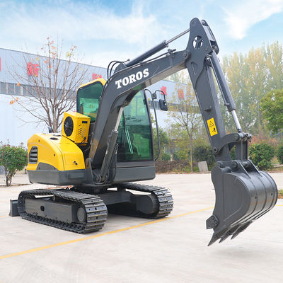 1800 mm wielbasis miniatuurgraver met 1820 mm Min Tail Swing Radius