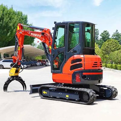 Toros 3,5 ton mini graafmachine met Kubota motor Micro Digger Mult Functions bagger