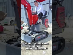 1200 kg gesloten cabine Diesel Compact Mini Digger 30° Max Gradeability