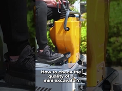 1200 kg gesloten cabine Diesel Compact Mini Digger 30° Max Gradeability